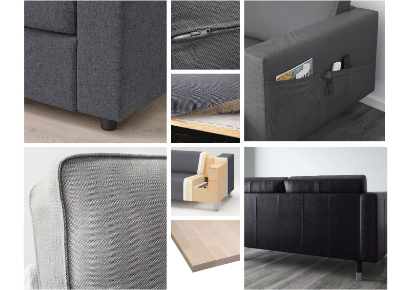 Moodboard-materialen